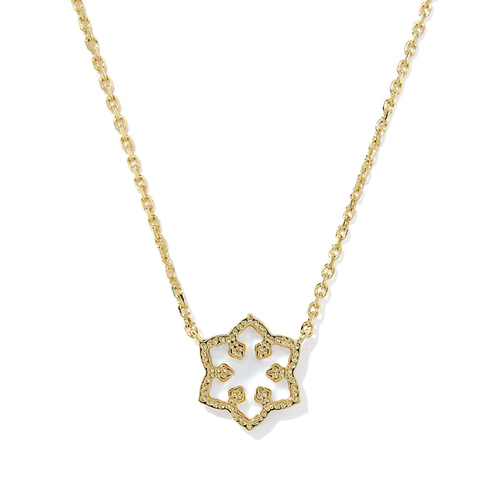 Kendra Scott Gold Snowflake Pendant Necklace / Dustbag Included / NWT